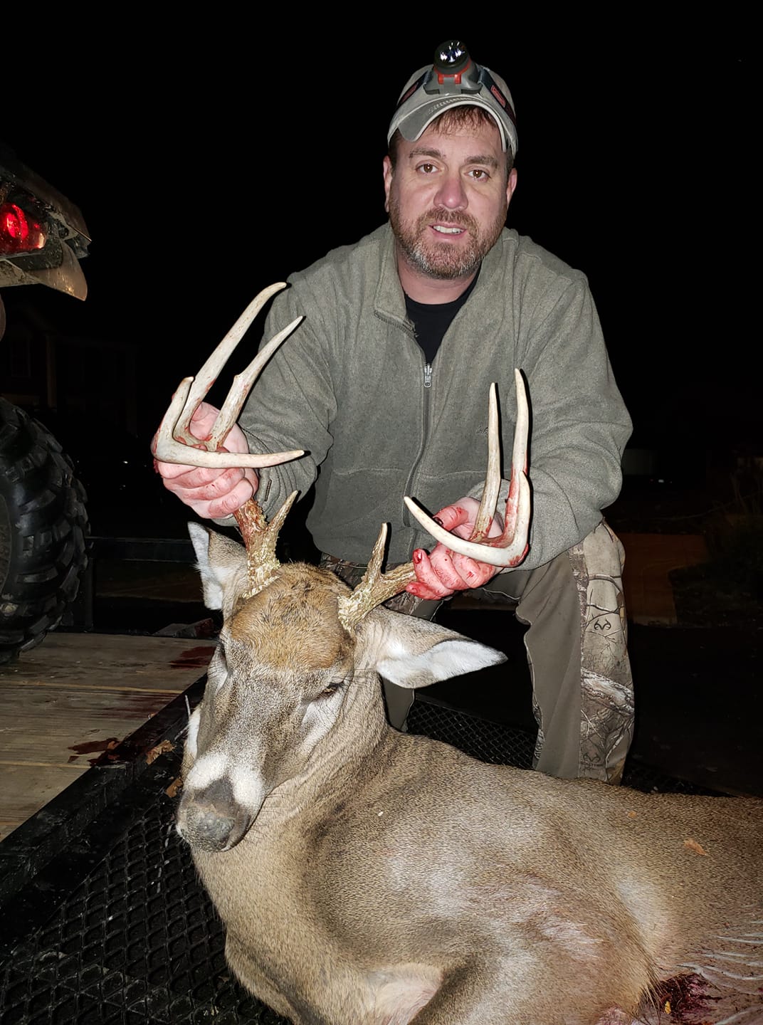 Dwayne White with a trophy whitetail buck