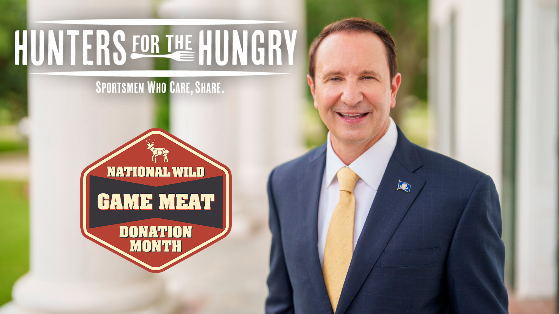 Louisiana Gov. Landry Stands with NRA and Hunters, Declares November Wild Game Meat Donation Month