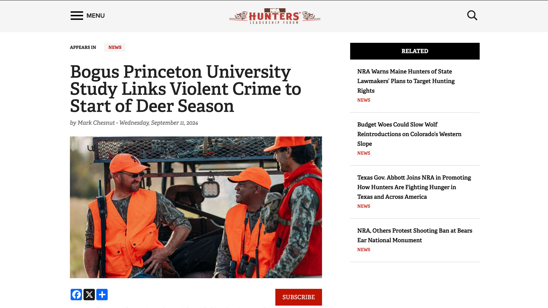 hlf screenshot of bogus Princeton story